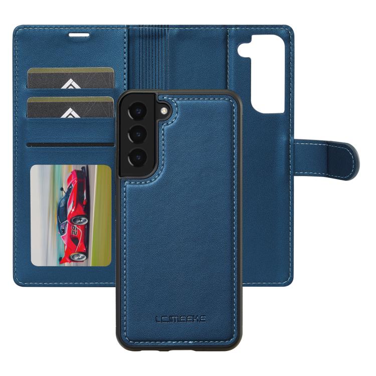 For Samsung Galaxy S25+ 5G LC.IMEEKE L2 Series Detachable Magsafe PU Phone Case with Lanyard
