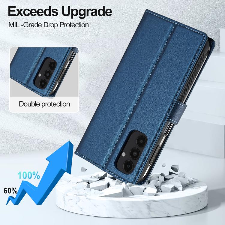 For Samsung Galaxy S25+ 5G LC.IMEEKE L2 Series Detachable Magsafe PU Phone Case with Lanyard