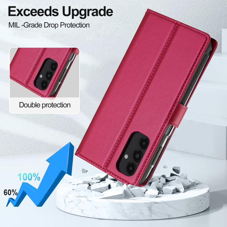 For Samsung Galaxy S25+ 5G LC.IMEEKE L2 Series Detachable Magsafe PU Phone Case with Lanyard