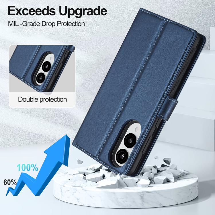 For Samsung Galaxy S25 Edge 5G LC.IMEEKE L2 Series Detachable Magsafe PU Phone Case with Lanyard