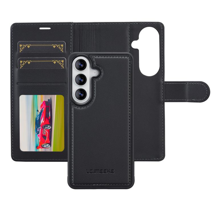 For Samsung Galaxy S26+ 5G LC.IMEEKE L2 Series Detachable Magsafe PU Phone Case with Lanyard