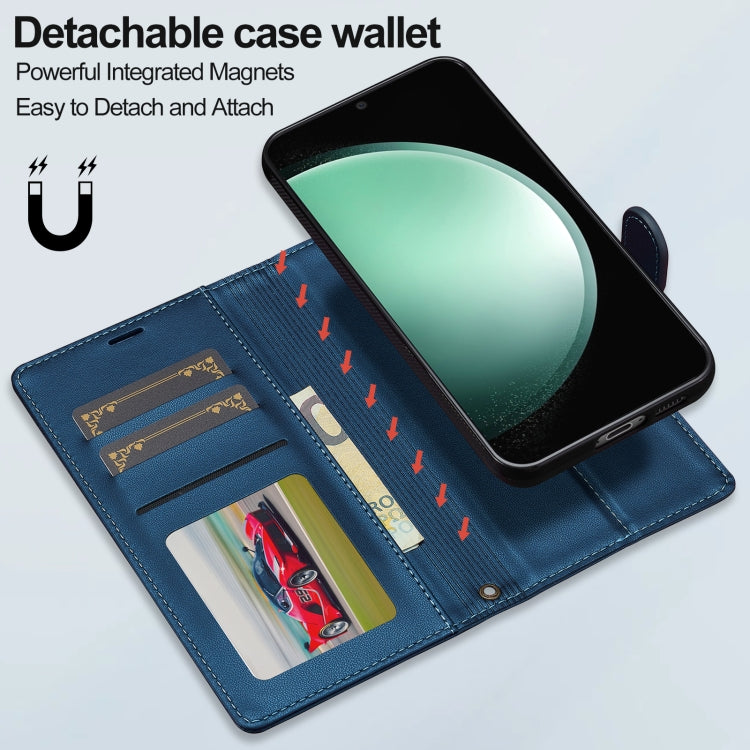 For Samsung Galaxy A55 5G LC.IMEEKE L2 Series Detachable Magsafe PU Phone Case with Lanyard