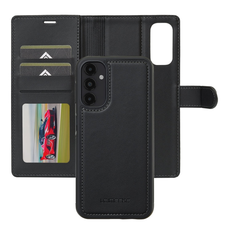 For Samsung Galaxy A14 4G / A14 5G LC.IMEEKE L2 Series Detachable Magsafe PU Phone Case with Lanyard