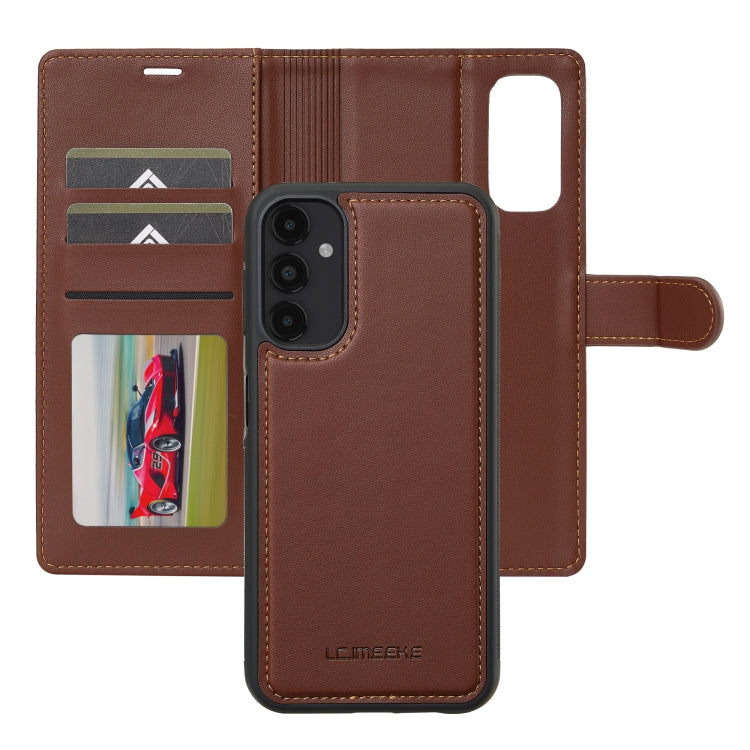 For Samsung Galaxy A14 4G / A14 5G LC.IMEEKE L2 Series Detachable Magsafe PU Phone Case with Lanyard