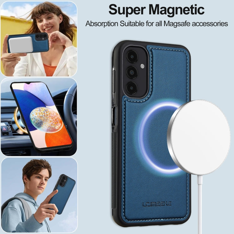 For Samsung Galaxy A14 4G / A14 5G LC.IMEEKE L2 Series Detachable Magsafe PU Phone Case with Lanyard