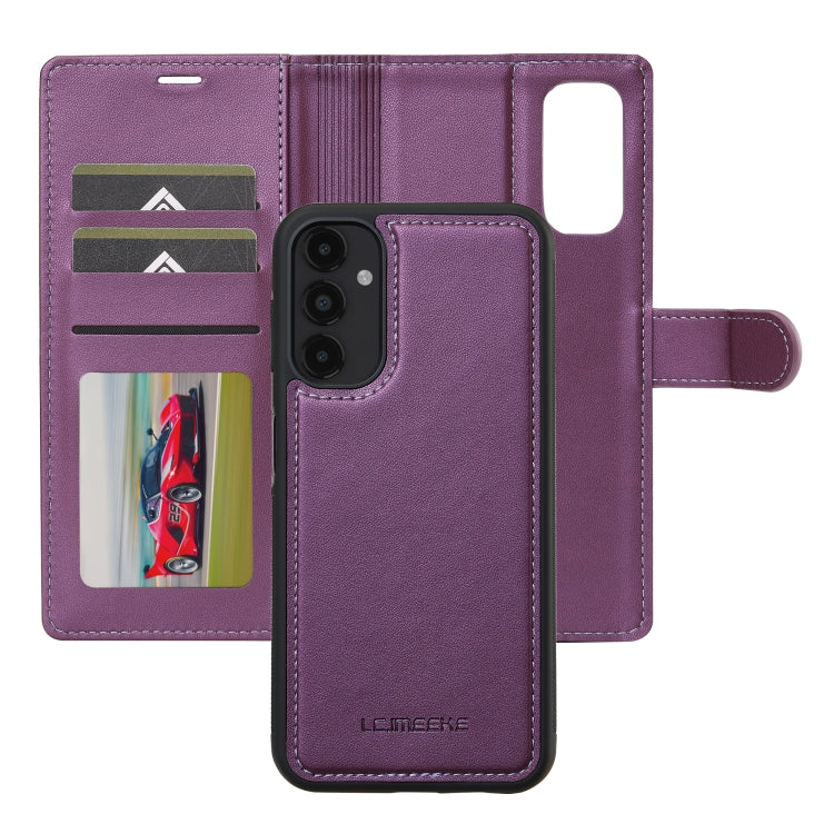 For Samsung Galaxy A14 4G / A14 5G LC.IMEEKE L2 Series Detachable Magsafe PU Phone Case with Lanyard