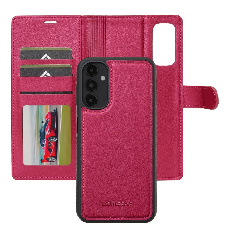For Samsung Galaxy A14 4G / A14 5G LC.IMEEKE L2 Series Detachable Magsafe PU Phone Case with Lanyard