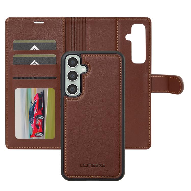 For Samsung Galaxy A56 5G LC.IMEEKE L2 Series Detachable Magsafe PU Phone Case with Lanyard