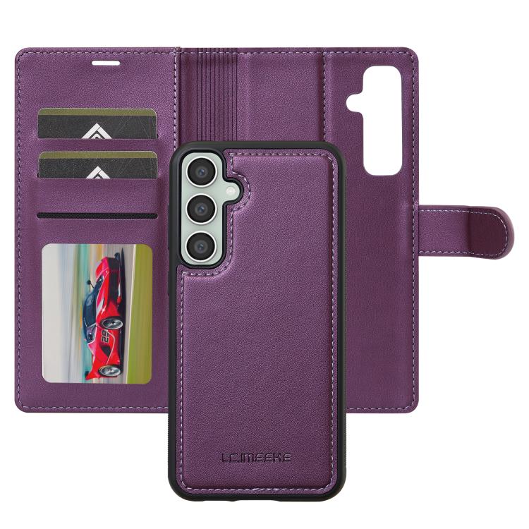 For Samsung Galaxy A54 5G LC.IMEEKE L2 Series Detachable Magsafe PU Phone Case with Lanyard