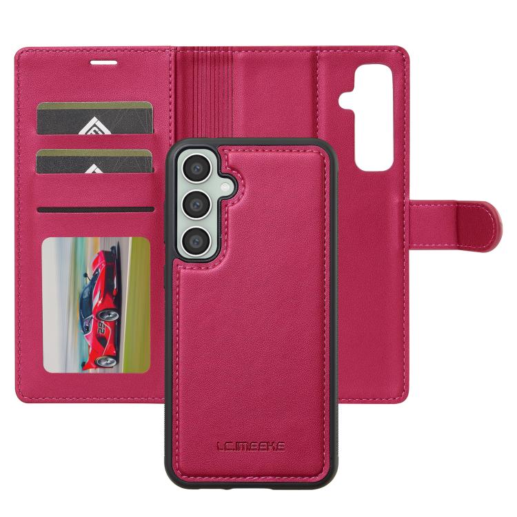 For Samsung Galaxy A54 5G LC.IMEEKE L2 Series Detachable Magsafe PU Phone Case with Lanyard