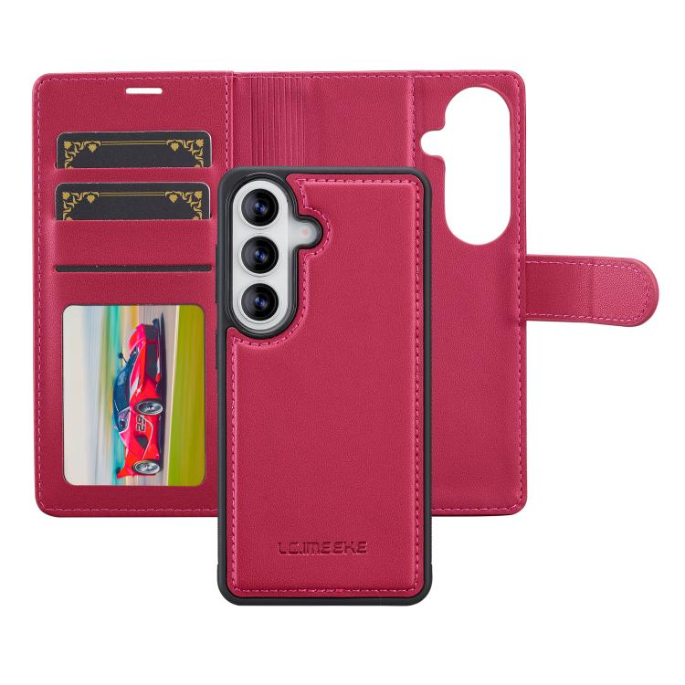 For Samsung Galaxy A57 5G LC.IMEEKE L2 Series Detachable Magsafe PU Phone Case with Lanyard