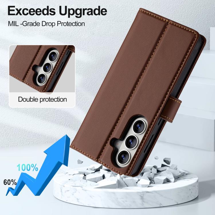 For Samsung Galaxy A37 5G LC.IMEEKE L2 Series Detachable Magsafe PU Phone Case with Lanyard