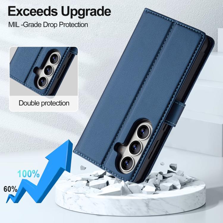 For Samsung Galaxy A37 5G LC.IMEEKE L2 Series Detachable Magsafe PU Phone Case with Lanyard