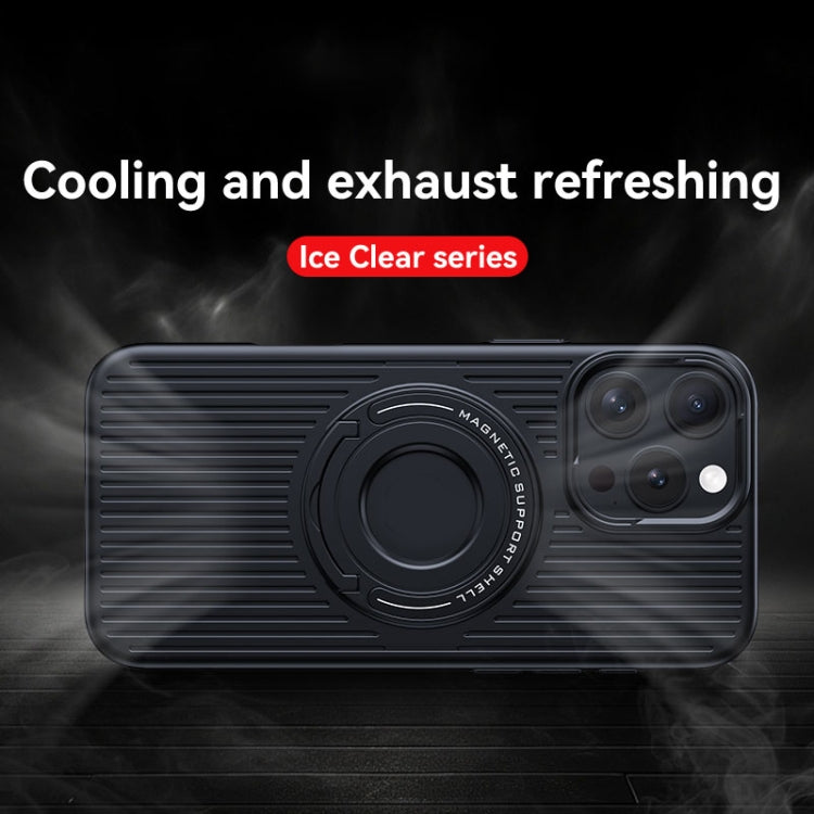 For iPhone 17 Pro Cooling MagSafe Magnetic Phone Case with Trolley Bracket