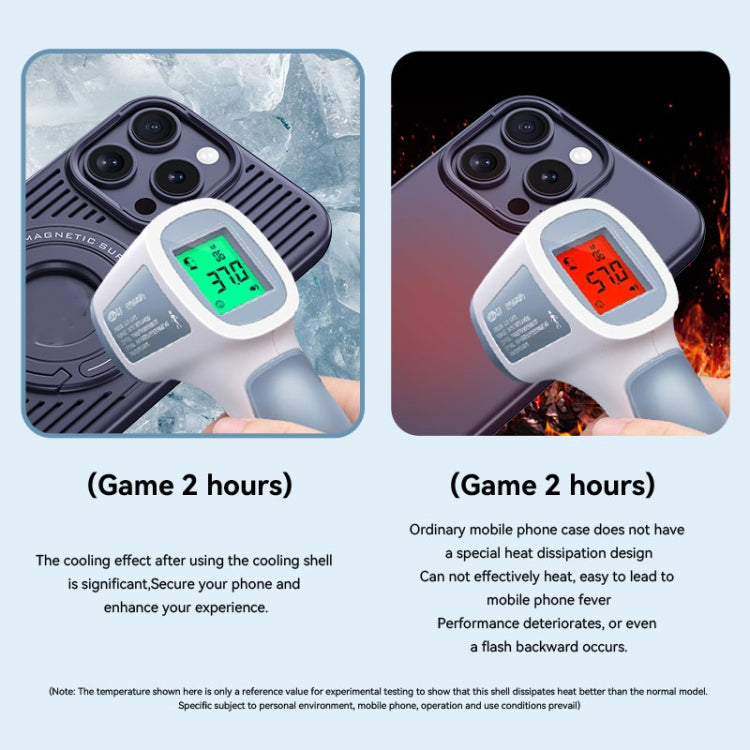 For iPhone 17 Pro Cooling MagSafe Magnetic Phone Case with Trolley Bracket