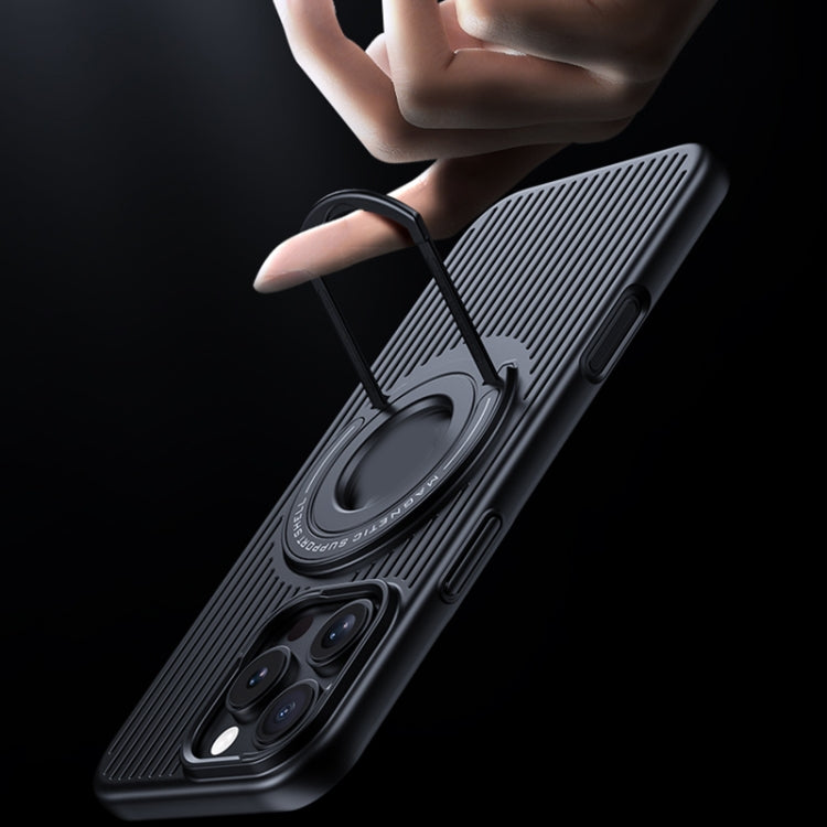 For iPhone 17 Pro Cooling MagSafe Magnetic Phone Case with Trolley Bracket