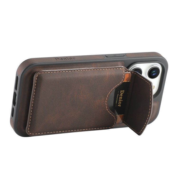 For iPhone 16 Pro Denior D19 Skin Feel MagSafe Detachable Card Slot Phone Case