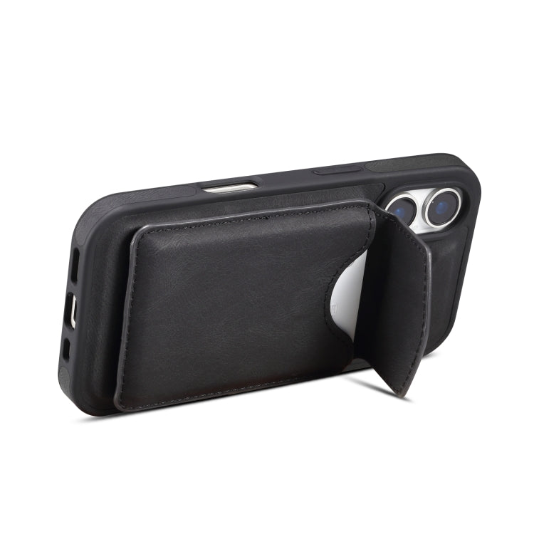 For iPhone 16 Plus Denior D19 Skin Feel MagSafe Detachable Card Slot Phone Case