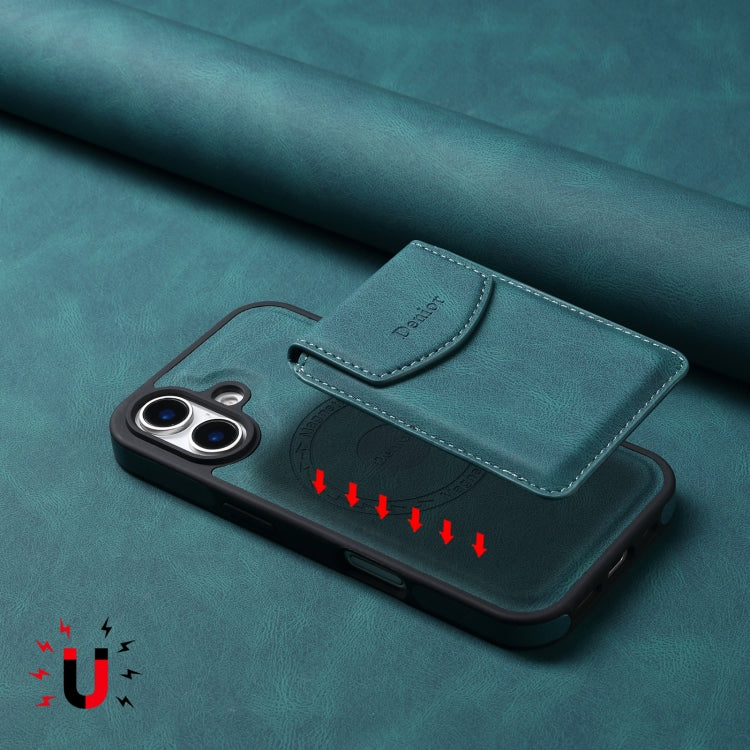 For iPhone 16 Denior D19 Skin Feel MagSafe Detachable Card Slot Phone Case