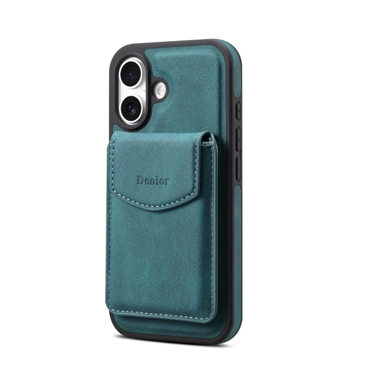 For iPhone 16 Denior D19 Skin Feel MagSafe Detachable Card Slot Phone Case