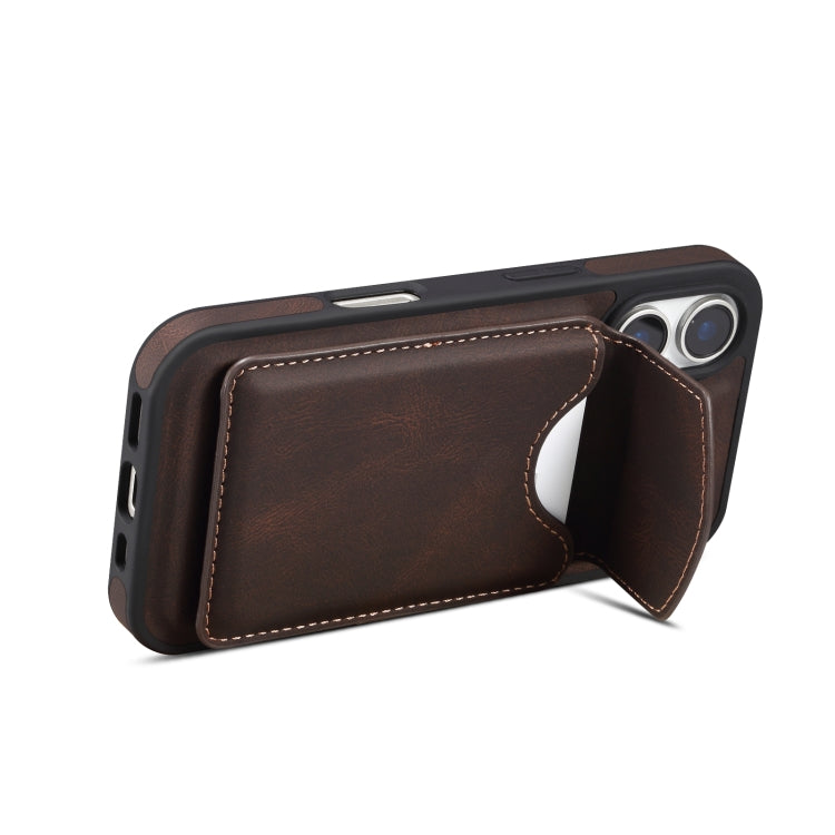 For iPhone 16 Denior D19 Skin Feel MagSafe Detachable Card Slot Phone Case