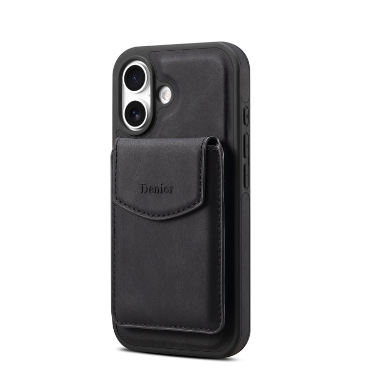 For iPhone 16 Denior D19 Skin Feel MagSafe Detachable Card Slot Phone Case