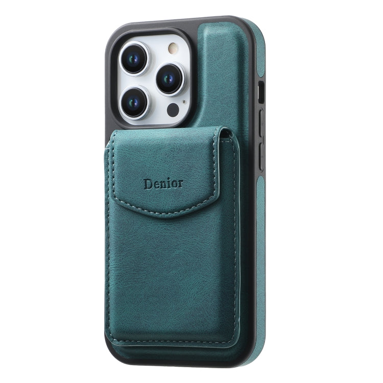 For iPhone 13 Pro Max Denior D19 Skin Feel MagSafe Detachable Card Slot Phone Case