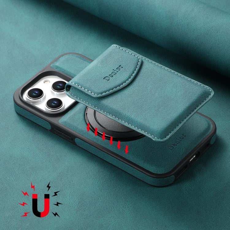 For iPhone 13 Pro Max Denior D20 Skin Feel MagSafe Holder Detachable Card Slot Phone Case