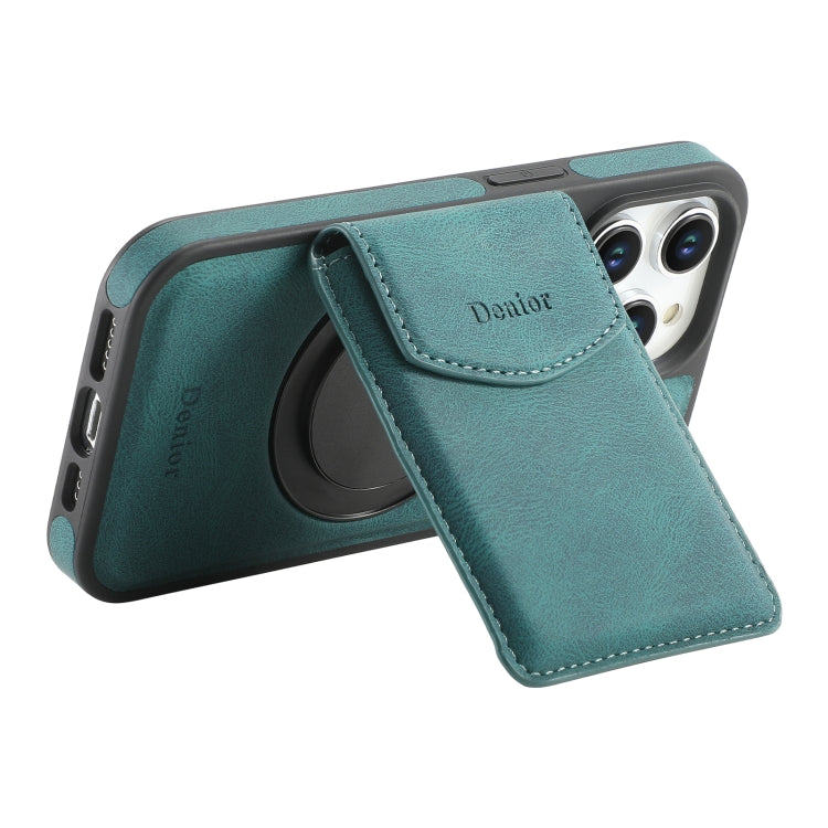 For iPhone 13 Pro Max Denior D20 Skin Feel MagSafe Holder Detachable Card Slot Phone Case