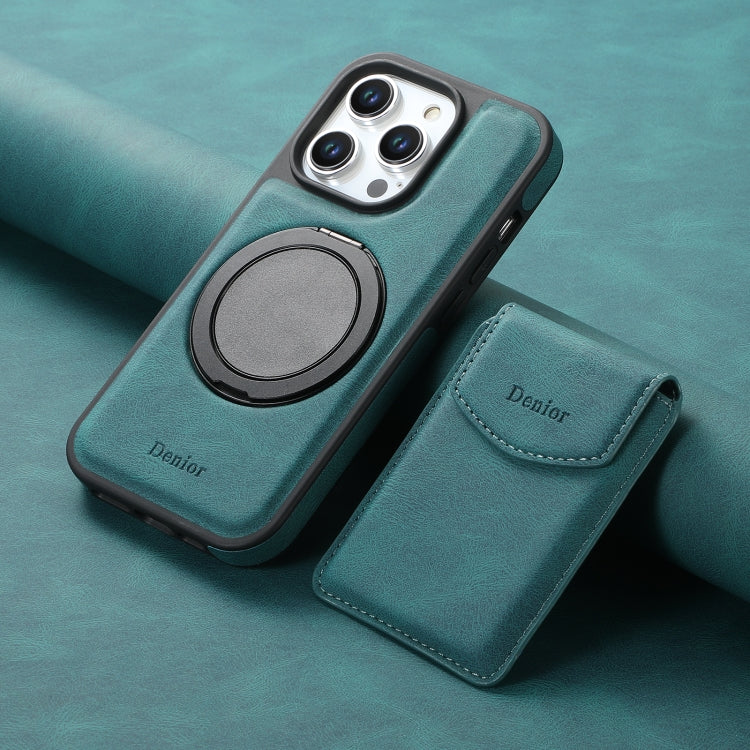 For iPhone 12 / 12 Pro Denior D20 Skin Feel MagSafe Holder Detachable Card Slot Phone Case