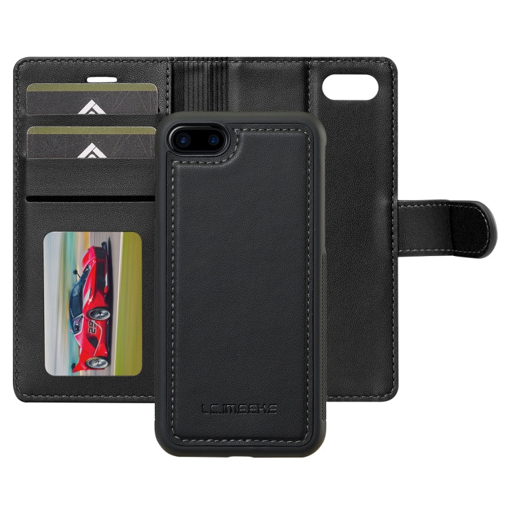 For iPhone 7 Plus / 8 Plus LC.IMEEKE L2 Series Detachable Magsafe PU Phone Case with Lanyard