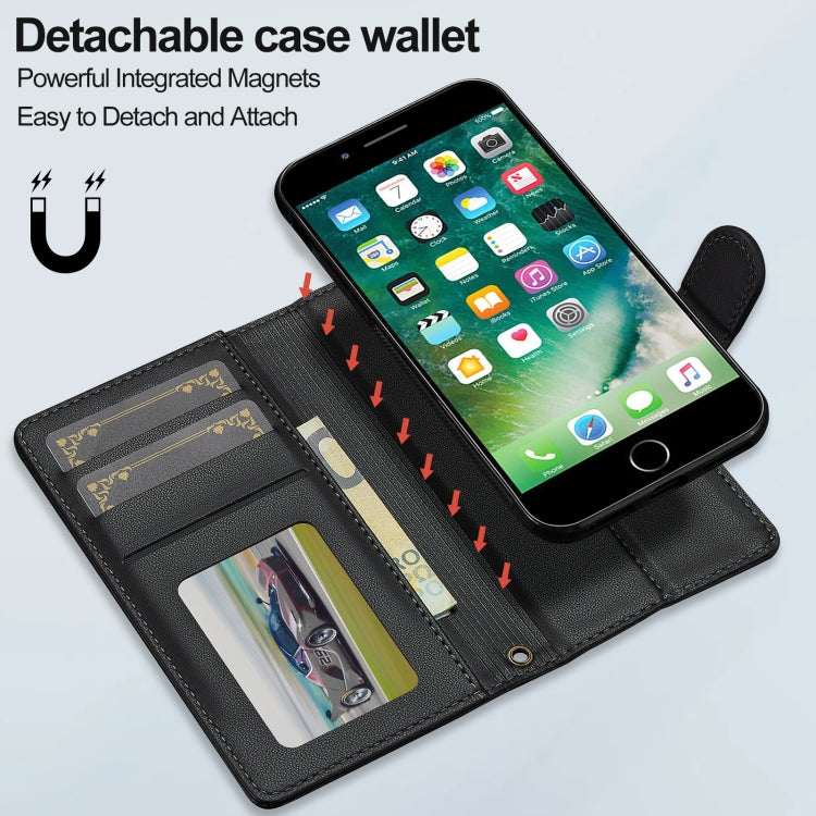 For iPhone 7 Plus / 8 Plus LC.IMEEKE L2 Series Detachable Magsafe PU Phone Case with Lanyard