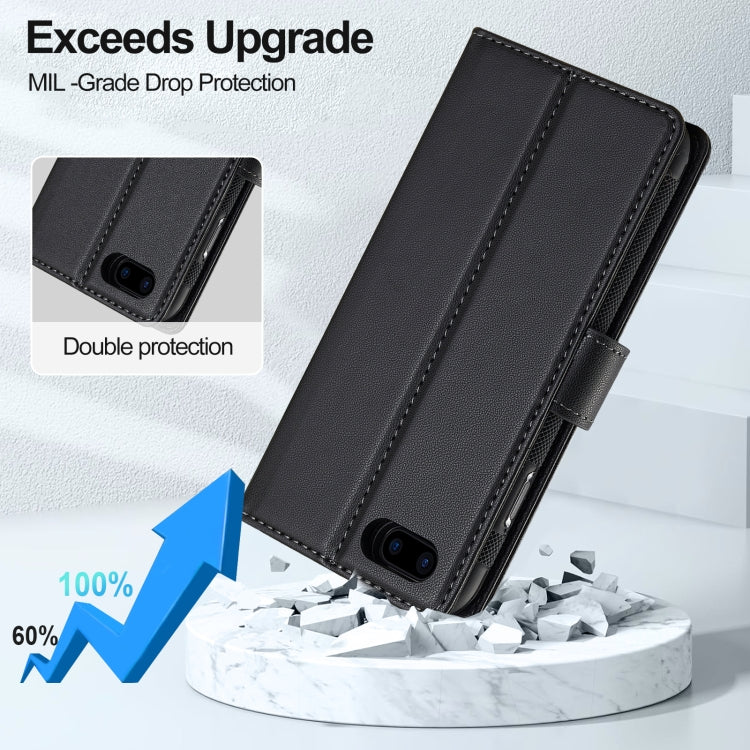 For iPhone 7 Plus / 8 Plus LC.IMEEKE L2 Series Detachable Magsafe PU Phone Case with Lanyard