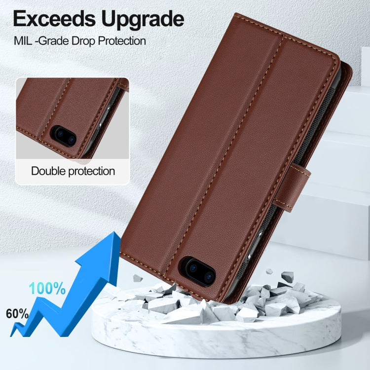 For iPhone 7 Plus / 8 Plus LC.IMEEKE L2 Series Detachable Magsafe PU Phone Case with Lanyard