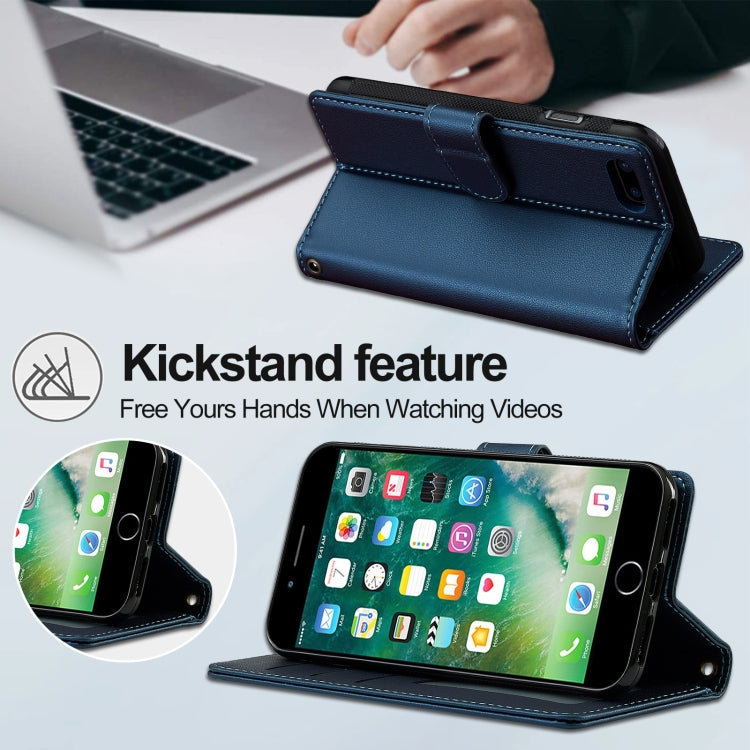 For iPhone 7 Plus / 8 Plus LC.IMEEKE L2 Series Detachable Magsafe PU Phone Case with Lanyard
