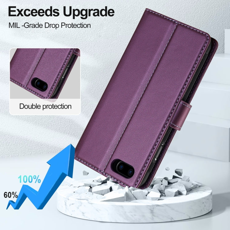 For iPhone 7 Plus / 8 Plus LC.IMEEKE L2 Series Detachable Magsafe PU Phone Case with Lanyard