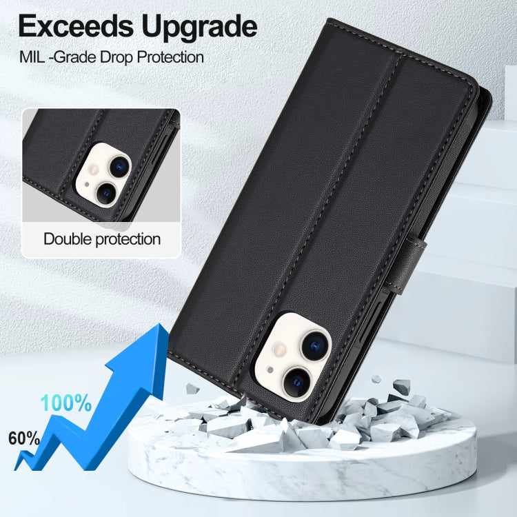 For iPhone 11 LC.IMEEKE L2 Series Detachable Magsafe PU Phone Case with Lanyard