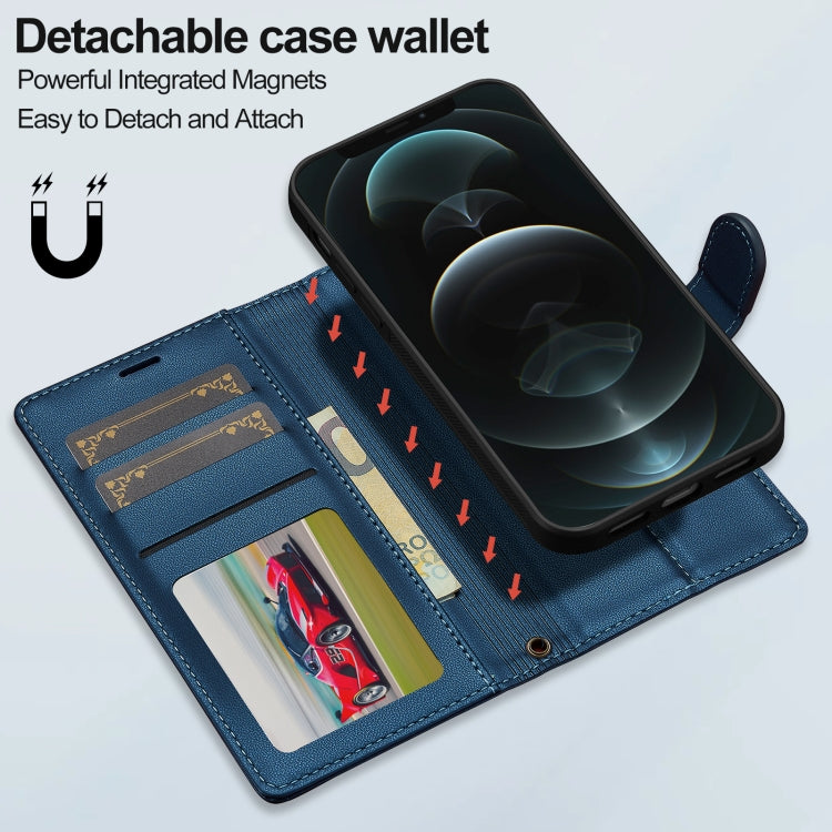 For iPhone 11 LC.IMEEKE L2 Series Detachable Magsafe PU Phone Case with Lanyard