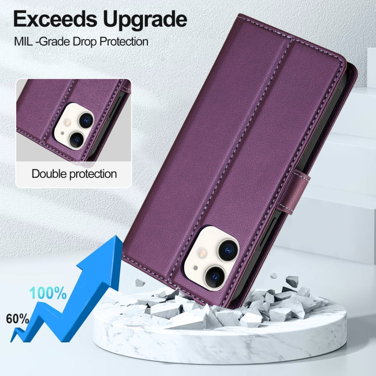For iPhone 11 LC.IMEEKE L2 Series Detachable Magsafe PU Phone Case with Lanyard