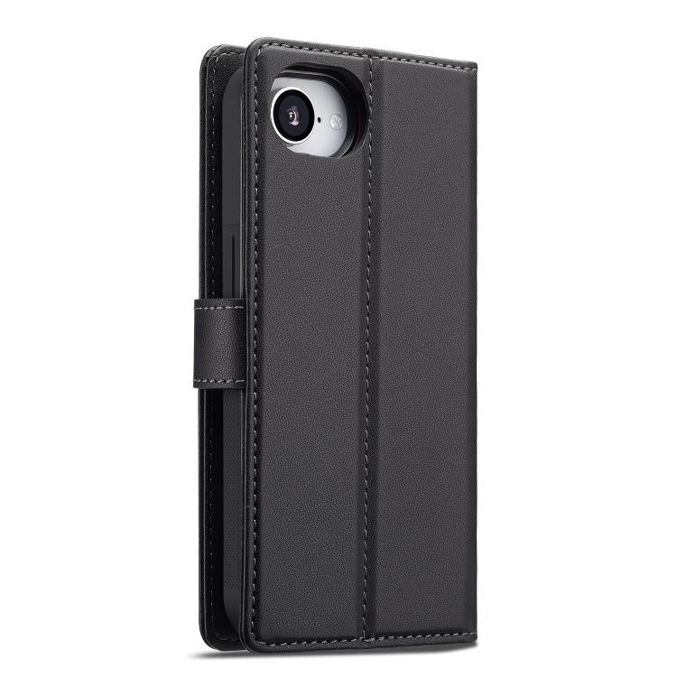 For iPhone 16e / 17e LC.IMEEKE L2 Series Detachable Magsafe PU Phone Case with Lanyard