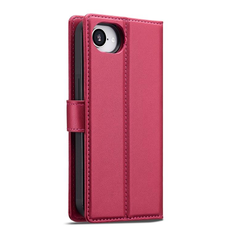 For iPhone 16e / 17e LC.IMEEKE L2 Series Detachable Magsafe PU Phone Case with Lanyard