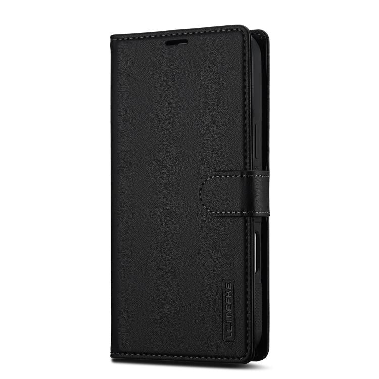 For iPhone 17 Pro Max LC.IMEEKE L2 Series Detachable Magsafe PU Phone Case with Lanyard