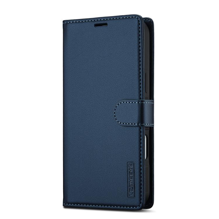 For iPhone 17 Pro Max LC.IMEEKE L2 Series Detachable Magsafe PU Phone Case with Lanyard