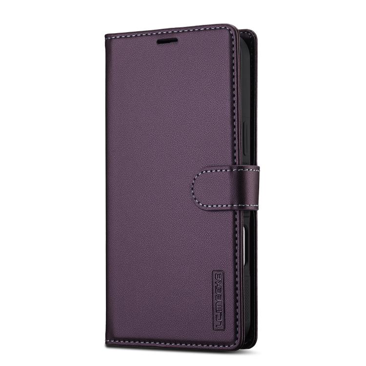 For iPhone 17 Pro LC.IMEEKE L2 Series Detachable Magsafe PU Phone Case with Lanyard