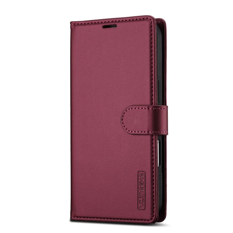 For iPhone Air LC.IMEEKE L2 Series Detachable Magsafe PU Phone Case with Lanyard