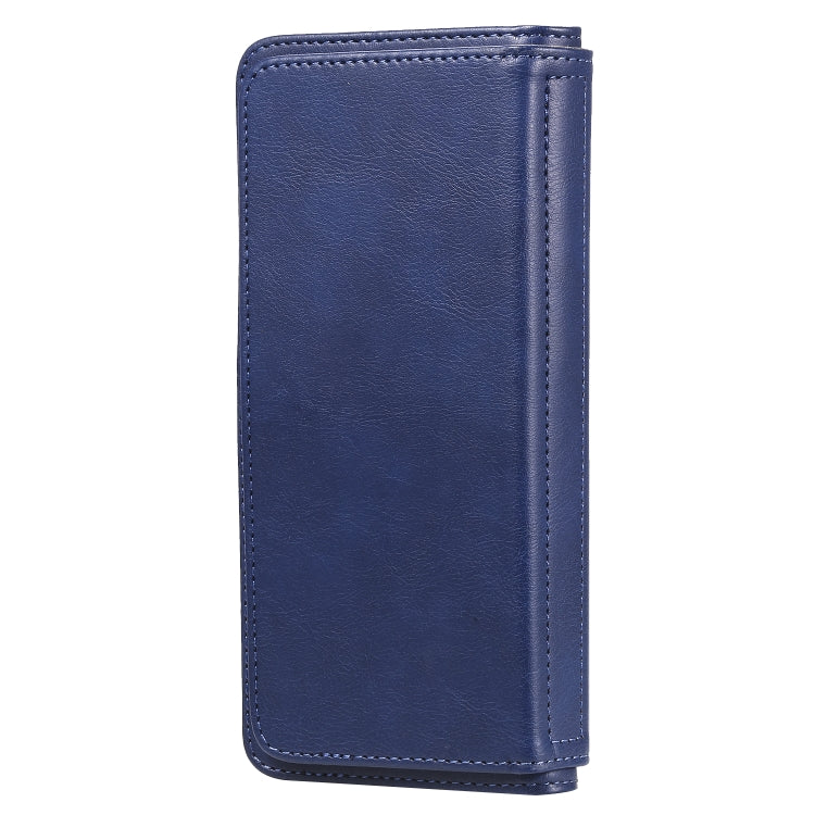For Samsung Galaxy Note10+ Multifunctional Magnetic Copper Buckle Horizontal Flip Solid Color Leather Case with 10 Card Slots & Wallet & Holder & Photo Frame