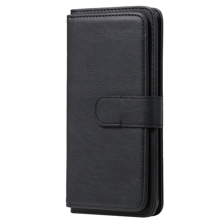 For Samsung Galaxy S9+ Multifunctional Magnetic Copper Buckle Horizontal Flip Solid Color Leather Case with 10 Card Slots & Wallet & Holder & Photo Frame