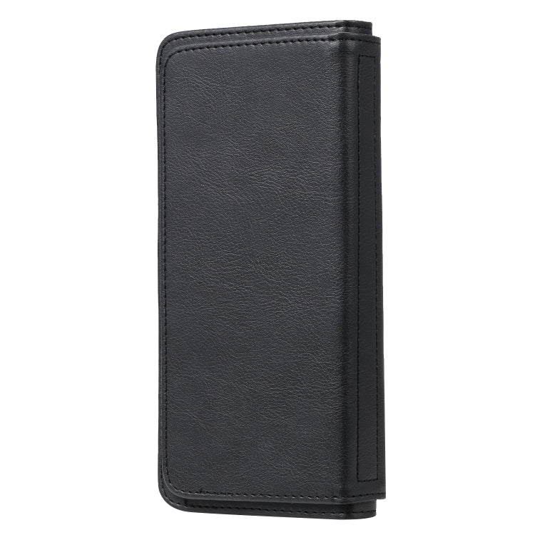 For Samsung Galaxy S9+ Multifunctional Magnetic Copper Buckle Horizontal Flip Solid Color Leather Case with 10 Card Slots & Wallet & Holder & Photo Frame