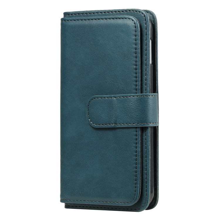 For Samsung Galaxy S10e Multifunctional Magnetic Copper Buckle Horizontal Flip Solid Color Leather Case with 10 Card Slots & Wallet & Holder & Photo Frame