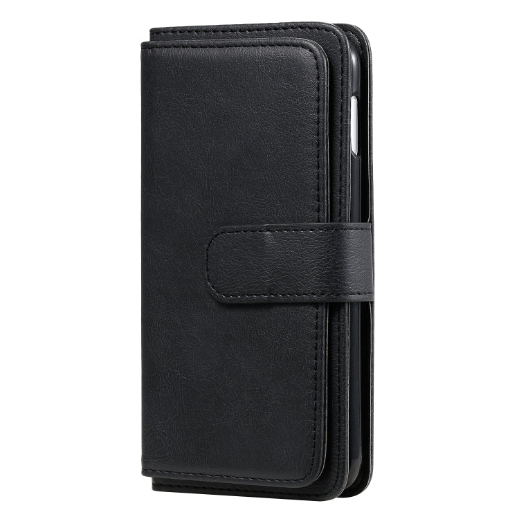 For Samsung Galaxy S10e Multifunctional Magnetic Copper Buckle Horizontal Flip Solid Color Leather Case with 10 Card Slots & Wallet & Holder & Photo Frame